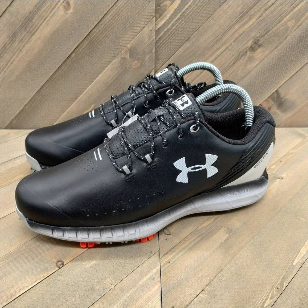 Under Armour HOVR Drive Gore-Tex Golf Shoes Mens Size 8 Black White‎ Waterproof